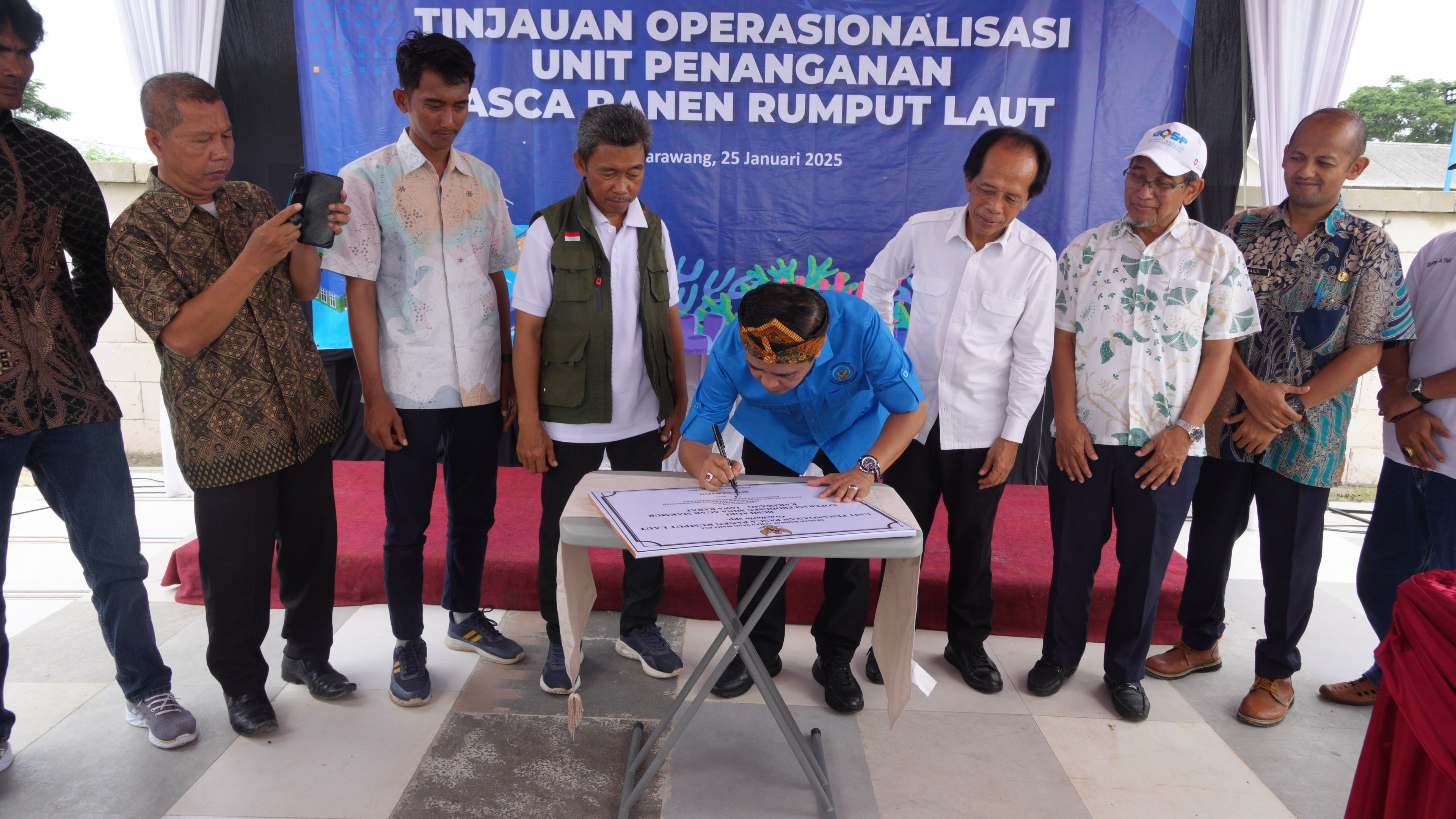 Tinjauan Operasionalisasi Unit Penanganan Pasca Panen Rumput Laut di Karawang