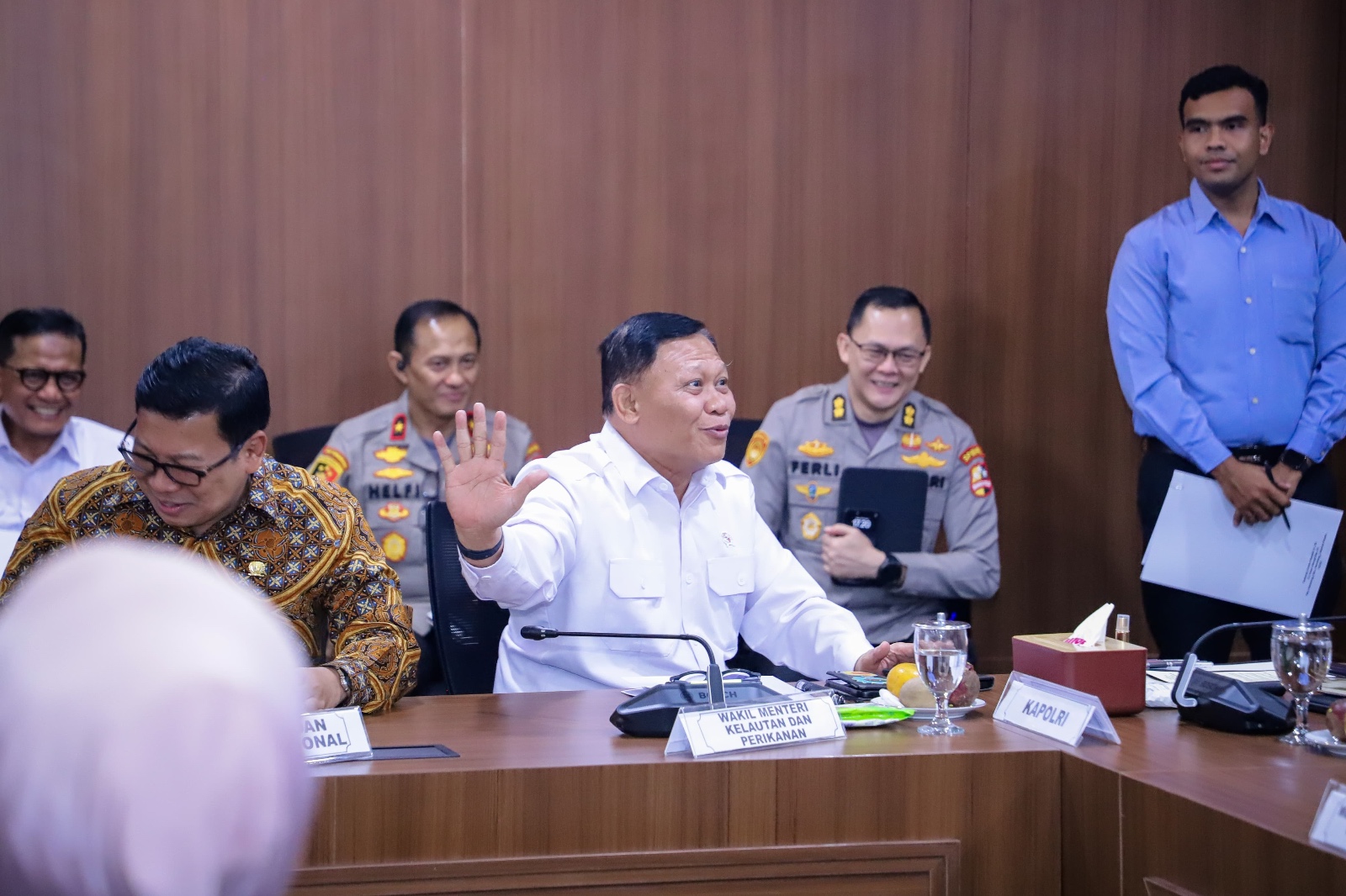 Wakil Menteri Kelautan dan Perikanan Menghadiri Rapat Koordinasi Pangan jelang Ramadan di Kementerian Koordinasi Bidang Pangan.