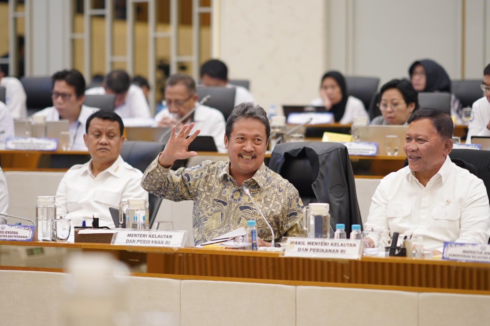 KKP hadir pada Rapat Kerja bersama Komisi IV DPR RI memastikan stok ikan selama bulan Ramadan hingga Lebaran